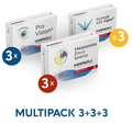 PACK: Melatonina × 3 + ProVision × 3 + KKS Algae × 3 — copertina originale del formato.
